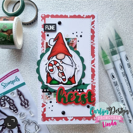 CarlijnDesign Gnome man stempels CDST-0092