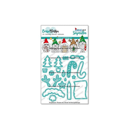 CarlijnDesign Gnome set 3 Kerst snijmallen CDSN-0197