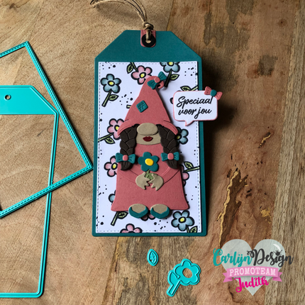 CarlijnDesign Gnome set 4 Vrouw snijmallen CDSN-0203