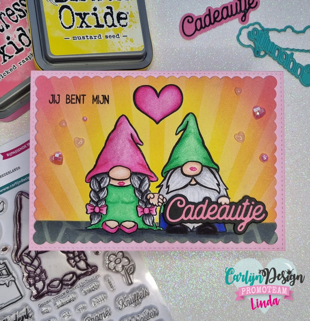CarlijnDesign Gnome vrouw stempels CDST-0096
