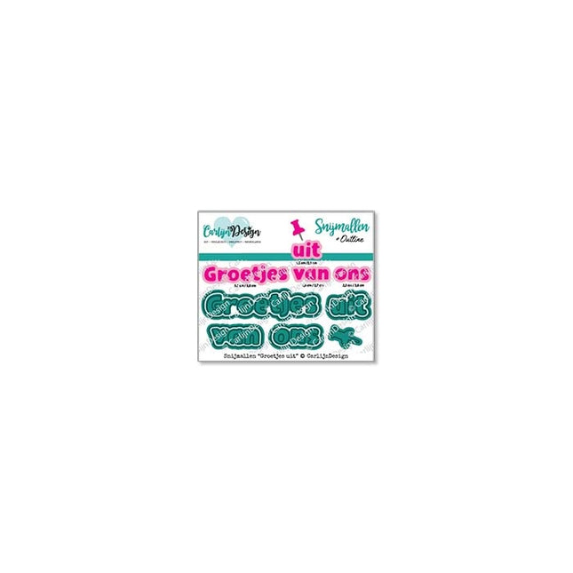 CarlijnDesign Groetjes uit snijmallen CDSN-0273