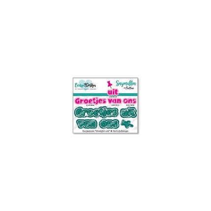CarlijnDesign Groetjes uit snijmallen CDSN-0273