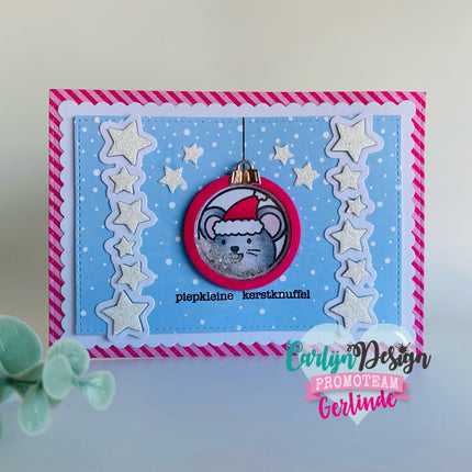 CarlijnDesign Grote teksten Kerst & Knuffel stempels CDST-0091