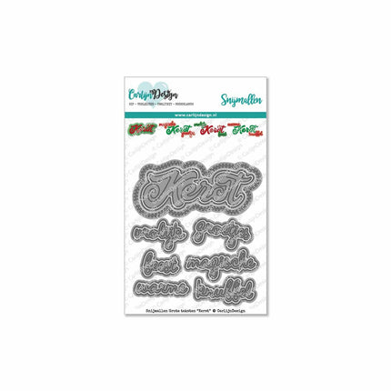 CarlijnDesign Grote teksten Kerst snijmallen CDSN-0078