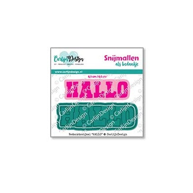 CarlijnDesign HALLO exclusieve bedanksnijmal CDBS-0015