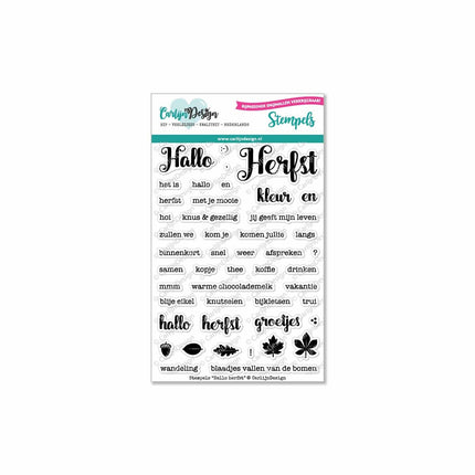 CarlijnDesign Hallo herfst stempels CDST-0004