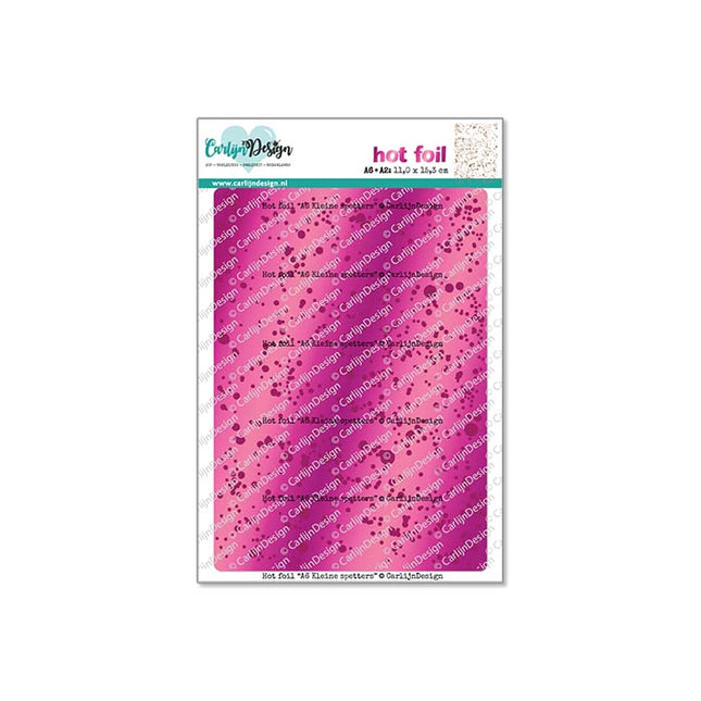 CarlijnDesign Hot foil A6 Kleine spetters CDHF-0068