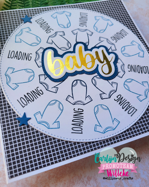 CarlijnDesign Hot foil Baby baby CDHF-0078