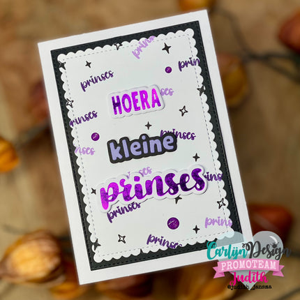 CarlijnDesign Hot foil prins prinses CDHF-0066