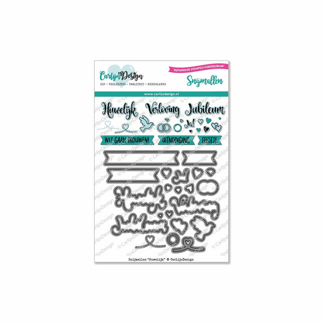 CarlijnDesign Huwelijk snijmallen CDSN-0007