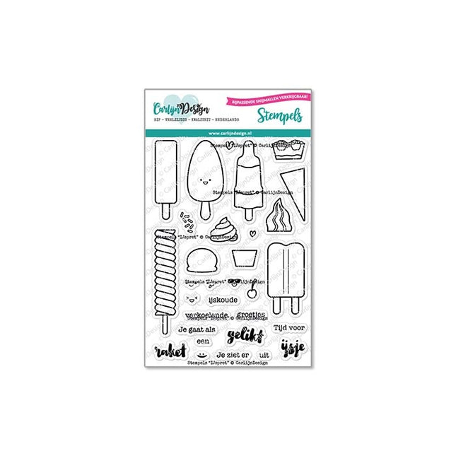 CarlijnDesign IJspret stempels CDST-0089B