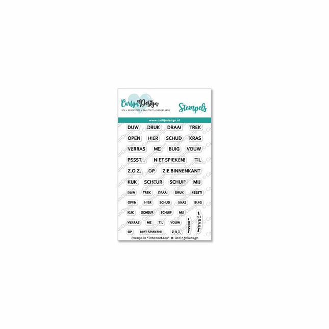CarlijnDesign Interacties stempels CDST-0027