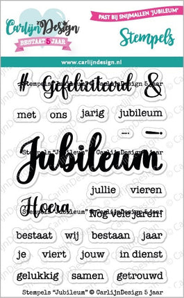 CarlijnDesign Jubileum stempels CDST-0112