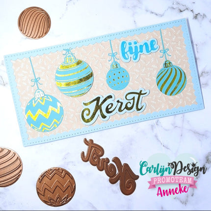 CarlijnDesign Kerstballen hot foil mal CDHF-0020