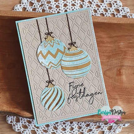 CarlijnDesign Kerstballen hot foil mal CDHF-0020