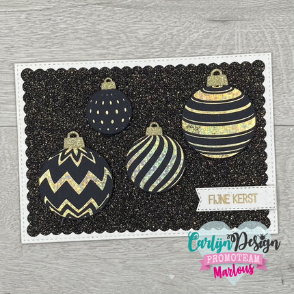 CarlijnDesign Kerstballen hot foil mal CDHF-0020