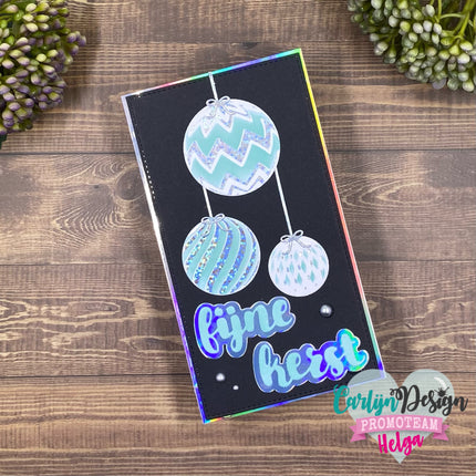 CarlijnDesign Kerstballen stencil CDSC-0023
