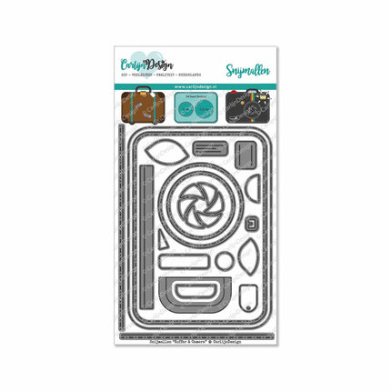 CarlijnDesign Koffer & Camera A6 snijmallen CDSN-0017