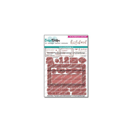 CarlijnDesign Leuke post Adreslabel hot foil mal CDHF-0023