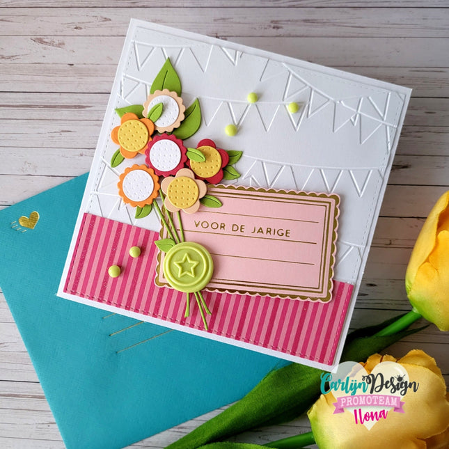 CarlijnDesign Leuke post Adreslabel hot foil mal CDHF-0023