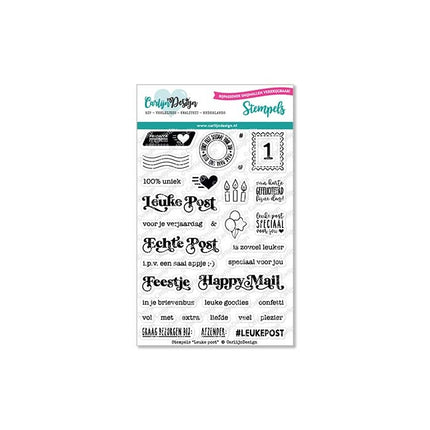 CarlijnDesign Leuke post stempels CDST-0074