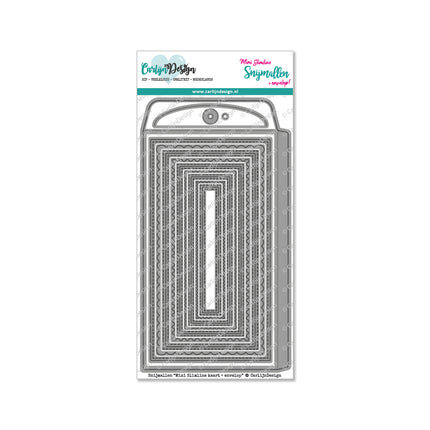 CarlijnDesign Mini Slimline kaart + envelop snijmallen CDSN-0110