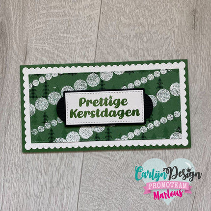 CarlijnDesign Mini Slimline kaart + envelop snijmallen CDSN-0110