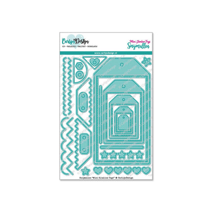 CarlijnDesign Mini Slimline tags snijmallen CDSN-0160