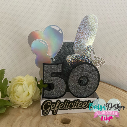 CarlijnDesign Monoline Gefeliciteerd snijmallen CDSN-0131