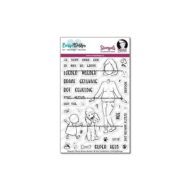 CarlijnDesign Mooie Mensen Moeder stempels CDSL-0001
