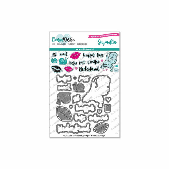 CarlijnDesign Nederland groetjes snijmallen CDSN-0038