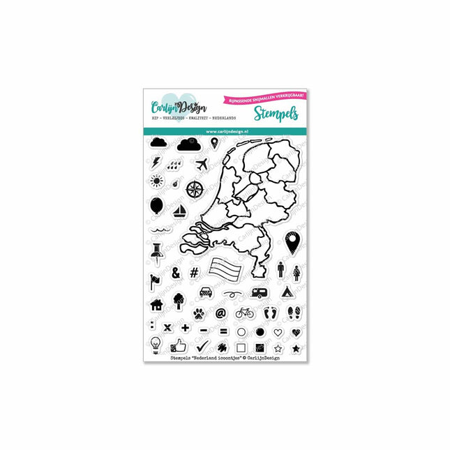 CarlijnDesign Nederland icoontjes stempels CDST-0006