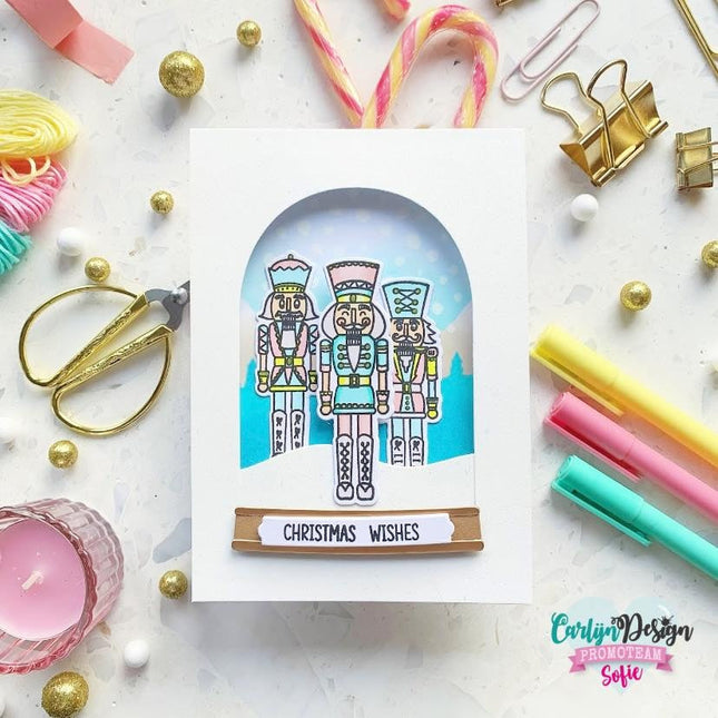 CarlijnDesign Notenkrakers kerst stempels CDST-0110
