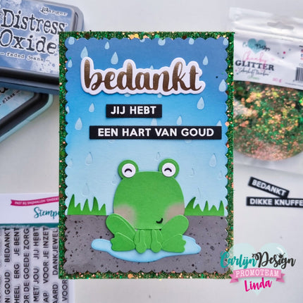 CarlijnDesign Onderteksten Bedankt stempels CDST-0105