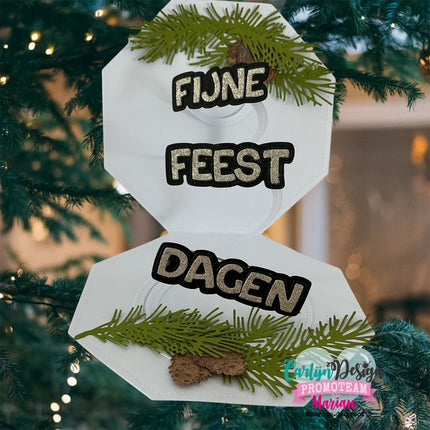 CarlijnDesign Outline kerstwensen Snijmallen CDSN-0326