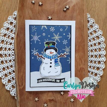 CarlijnDesign Randen kerst hot foil mal CDHF-0013