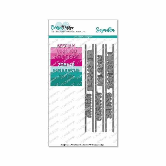 CarlijnDesign Randwoorden Zomaar snijmallen CDSN-0044A