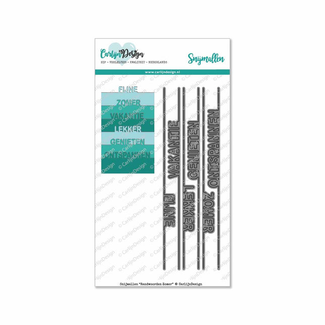 CarlijnDesign Randwoorden Zomer snijmallen CDSN-0021