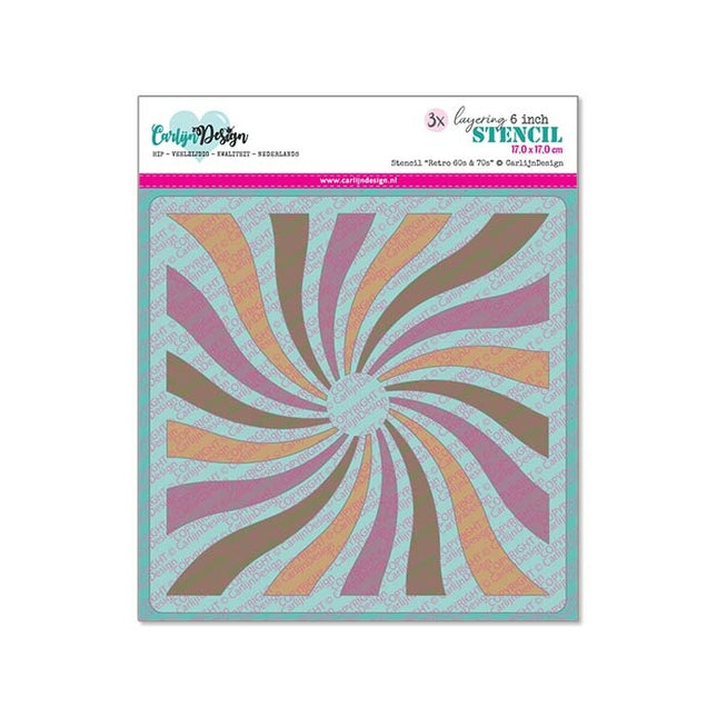 CarlijnDesign Retro 60s & 70s stencils CDSC-0035