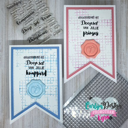 CarlijnDesign Ruitjespapier 5mm stempels CDST-00103