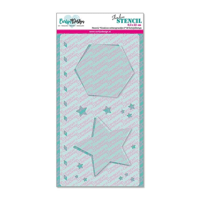 CarlijnDesign Slimline achtergrondjes 3 stencil CDSC-0021