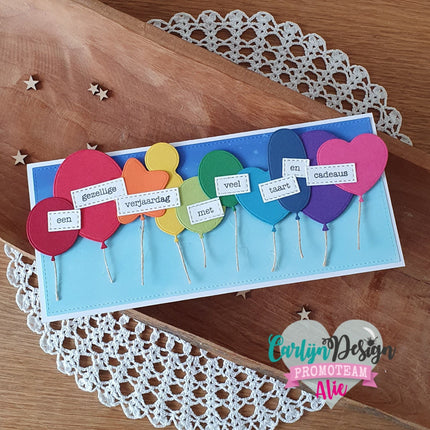 CarlijnDesign Slimline ballonnen snijmallen CDSN-0124