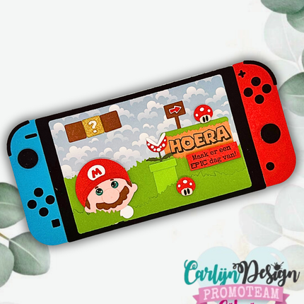 CarlijnDesign Slimline Game console Snijmallen CDSN-0346