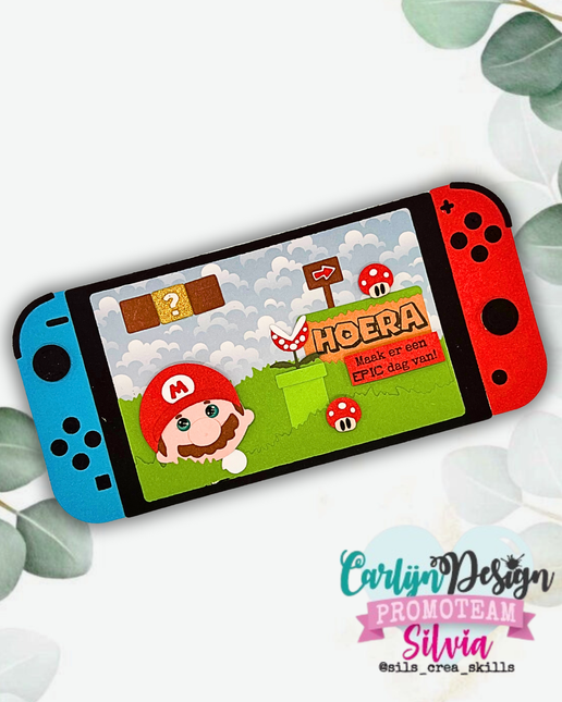 CarlijnDesign Slimline Game console Snijmallen CDSN-0346