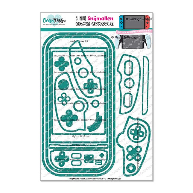 CarlijnDesign Slimline Game console Snijmallen CDSN-0346