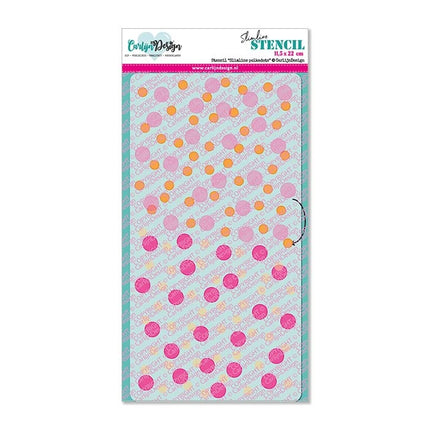 CarlijnDesign Slimline polkadots stencil CDSC-0017