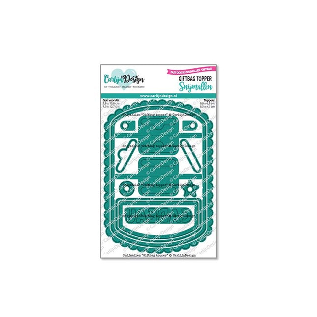 CarlijnDesign Snijmallen Giftbag topper CDSN-0284