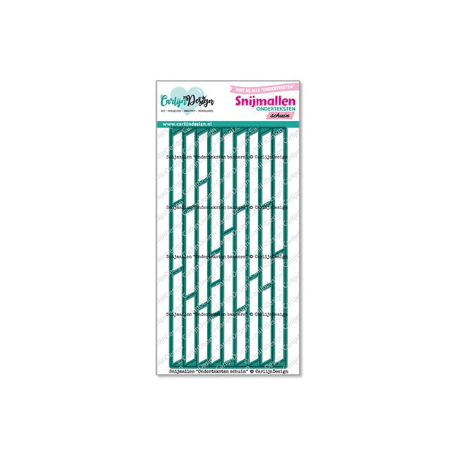 CarlijnDesign Snijmallen Onderteksten schuin CDSN-0296