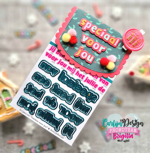 CarlijnDesign Snijmallen Teksten voor jou CDSN-0286