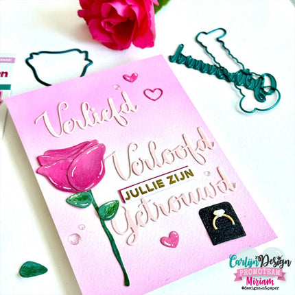 CarlijnDesign Snijmallen Verliefd Verloofd Getrouwd CDSN-0295